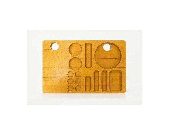 Tabaka mirëseardhjeje prej druri të fortë në stilin e hotelit