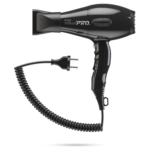 Tharëse flokësh profesionale Otello Pro Spiral (e montuar në sirtar) – e zezë