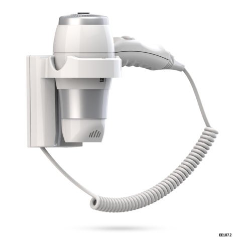 Tharëse flokësh hoteli Platinum Pure e montuar në mur